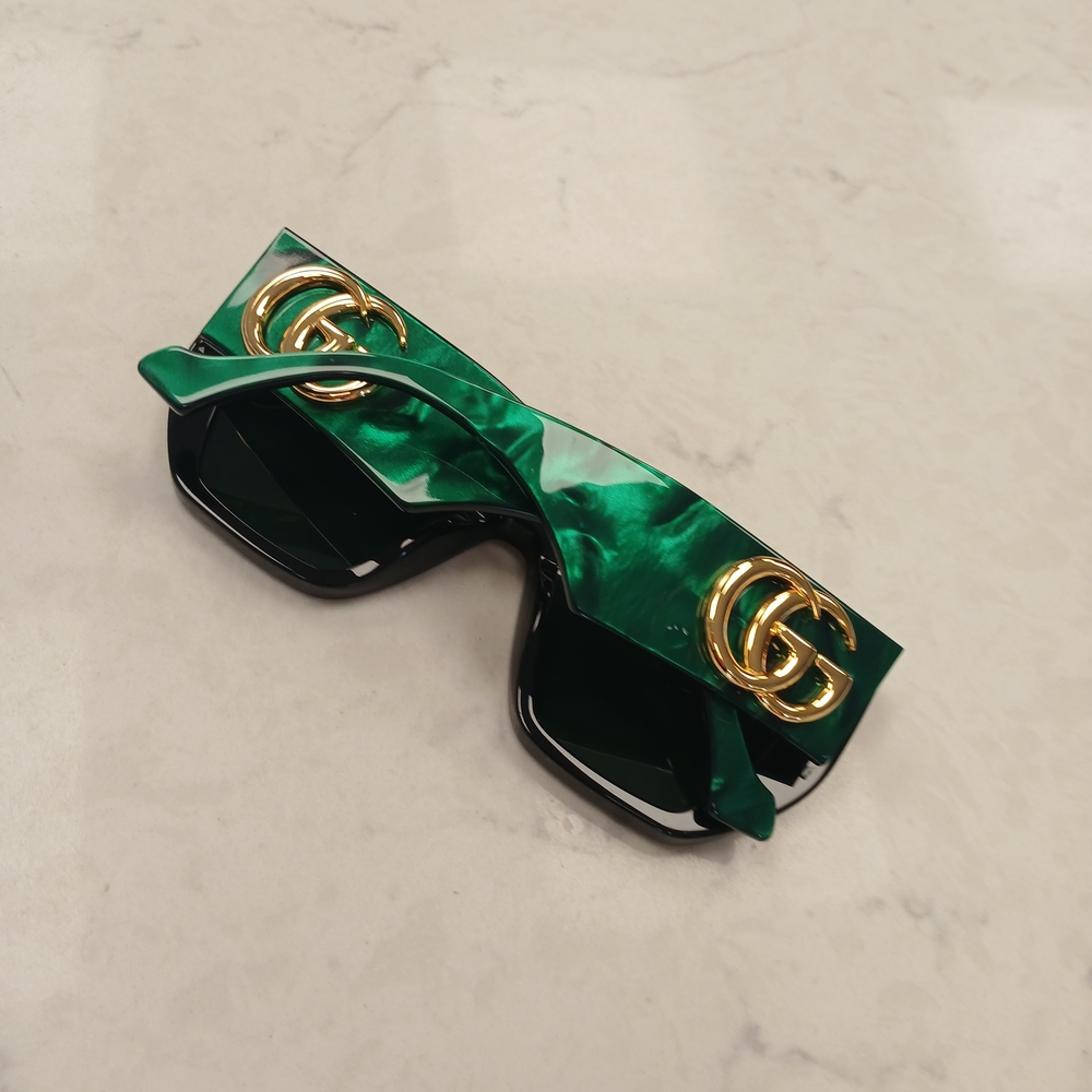 Gucci Sunglasses Green/Black Gucci Eyewear - Picture 9 of 14